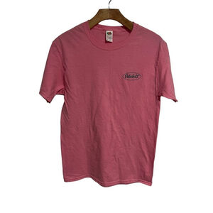Peterbilt Pink T Shirt Ladies Size Small Logo Fruit Of The Loom